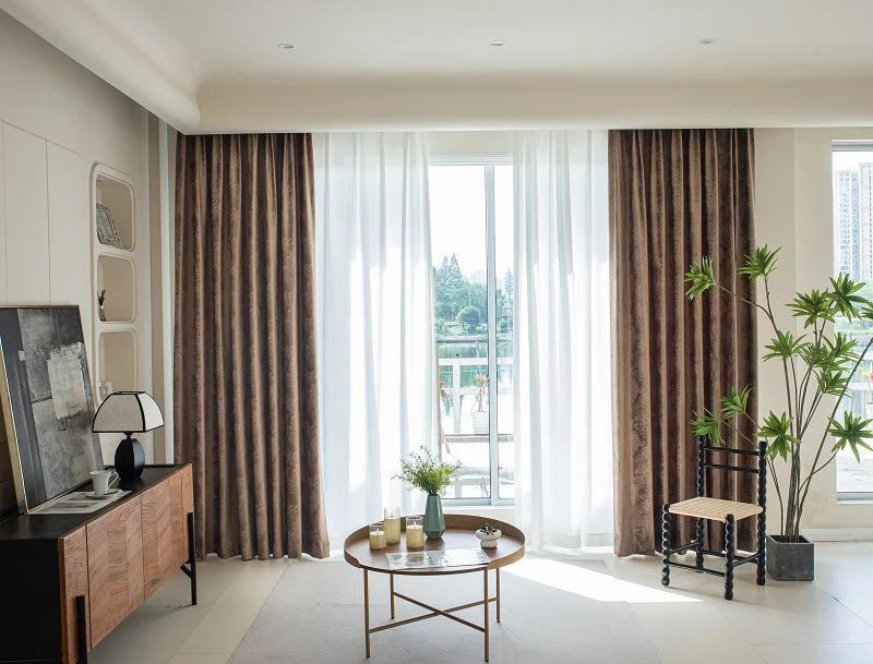 Rido velours ak modèl mab ak laminasyon